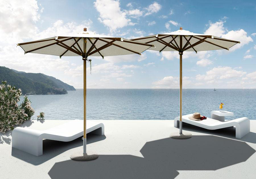 ombrellone maxi rimini legno